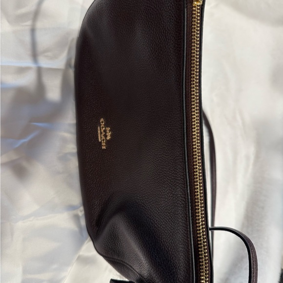 Coach Dark Brown Leather Shoulder Bag - Picture 3 of 16